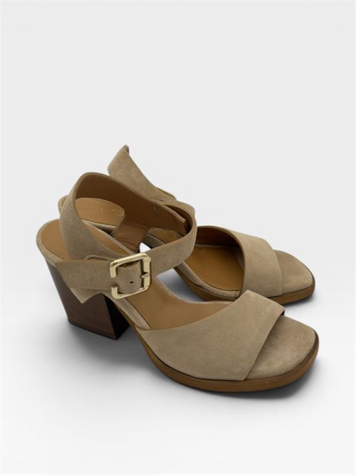 Sandali con tacco in suede da donna IL LACCIO | PERLA06VELOURNOISETTE